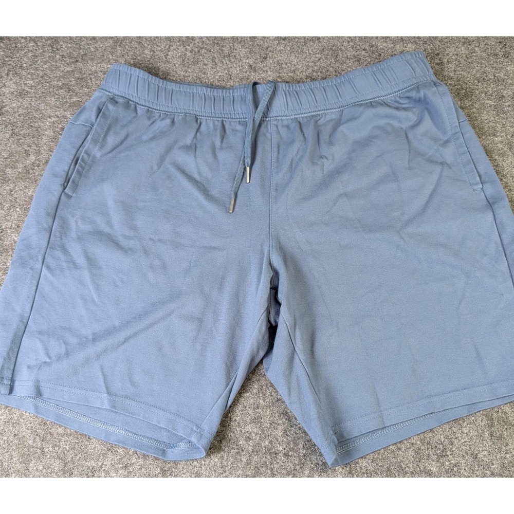 Members Mark Luxe Shorts Men's XL  Dusty Blue Stretch Drawstring Athletic Casual